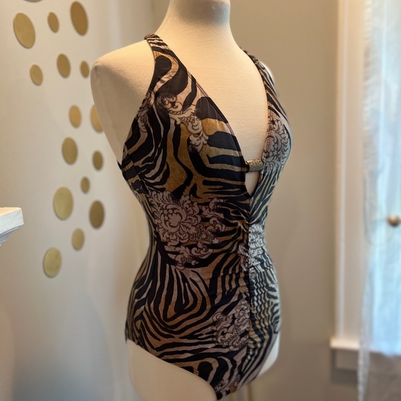 St. John Swim Animal Print Swimsuit - Picture 3 of 8